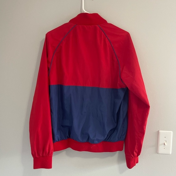 Forever 21 man jacket zip up navy and red cute jacket need to sell size small - Picture 7 of 7